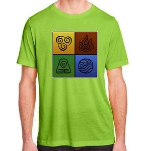 ATL Nation Air Bending Symbols Fire Earth Water Adult ChromaSoft Performance T-Shirt