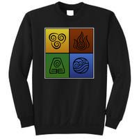 ATL Nation Air Bending Symbols Fire Earth Water Sweatshirt