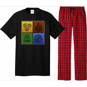 ATL Nation Air Bending Symbols Fire Earth Water Pajama Set