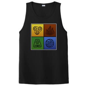 ATL Nation Air Bending Symbols Fire Earth Water PosiCharge Competitor Tank