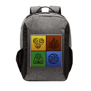 ATL Nation Air Bending Symbols Fire Earth Water Vector Backpack