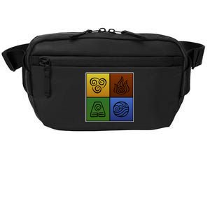 ATL Nation Air Bending Symbols Fire Earth Water Crossbody Pack