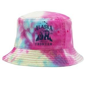 Alaska The Last Frontier Bear Home Tie-Dyed Bucket Hat