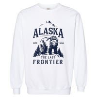 Alaska The Last Frontier Bear Home Garment-Dyed Sweatshirt