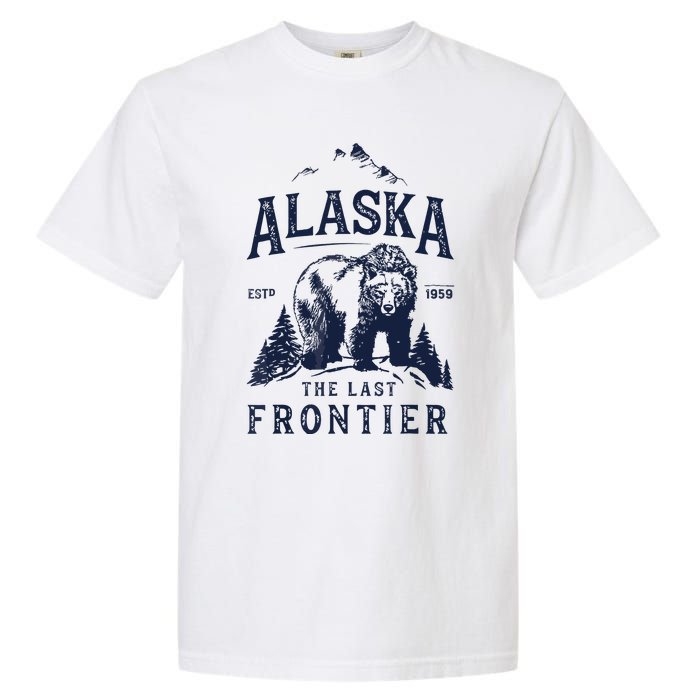 Alaska The Last Frontier Bear Home Garment-Dyed Heavyweight T-Shirt