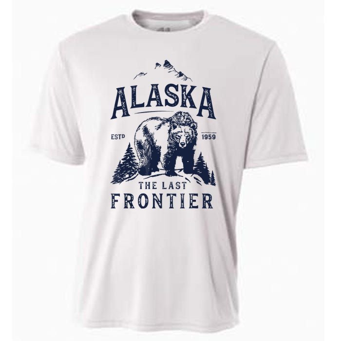 Alaska The Last Frontier Bear Home Cooling Performance Crew T-Shirt