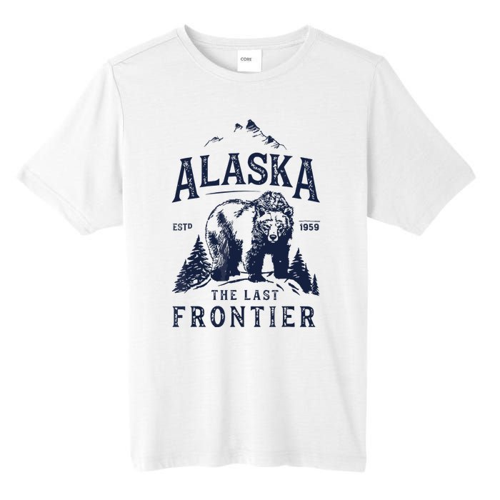 Alaska The Last Frontier Bear Home Tall Fusion ChromaSoft Performance T-Shirt