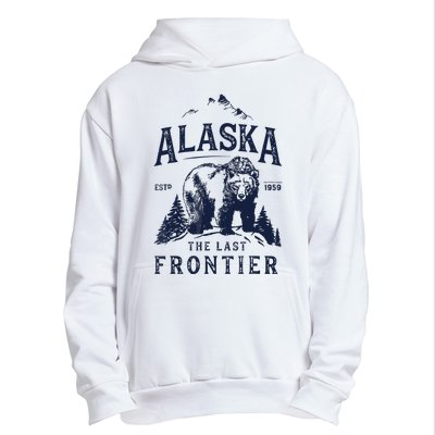 Alaska The Last Frontier Bear Home Urban Pullover Hoodie