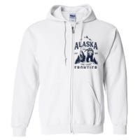 Alaska The Last Frontier Bear Home Full Zip Hoodie