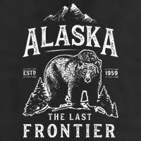 Alaska The Last Frontier Bear Home Adult Drive Performance Visor