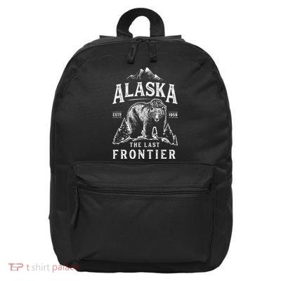 Alaska The Last Frontier Bear Home 16 in Basic Backpack