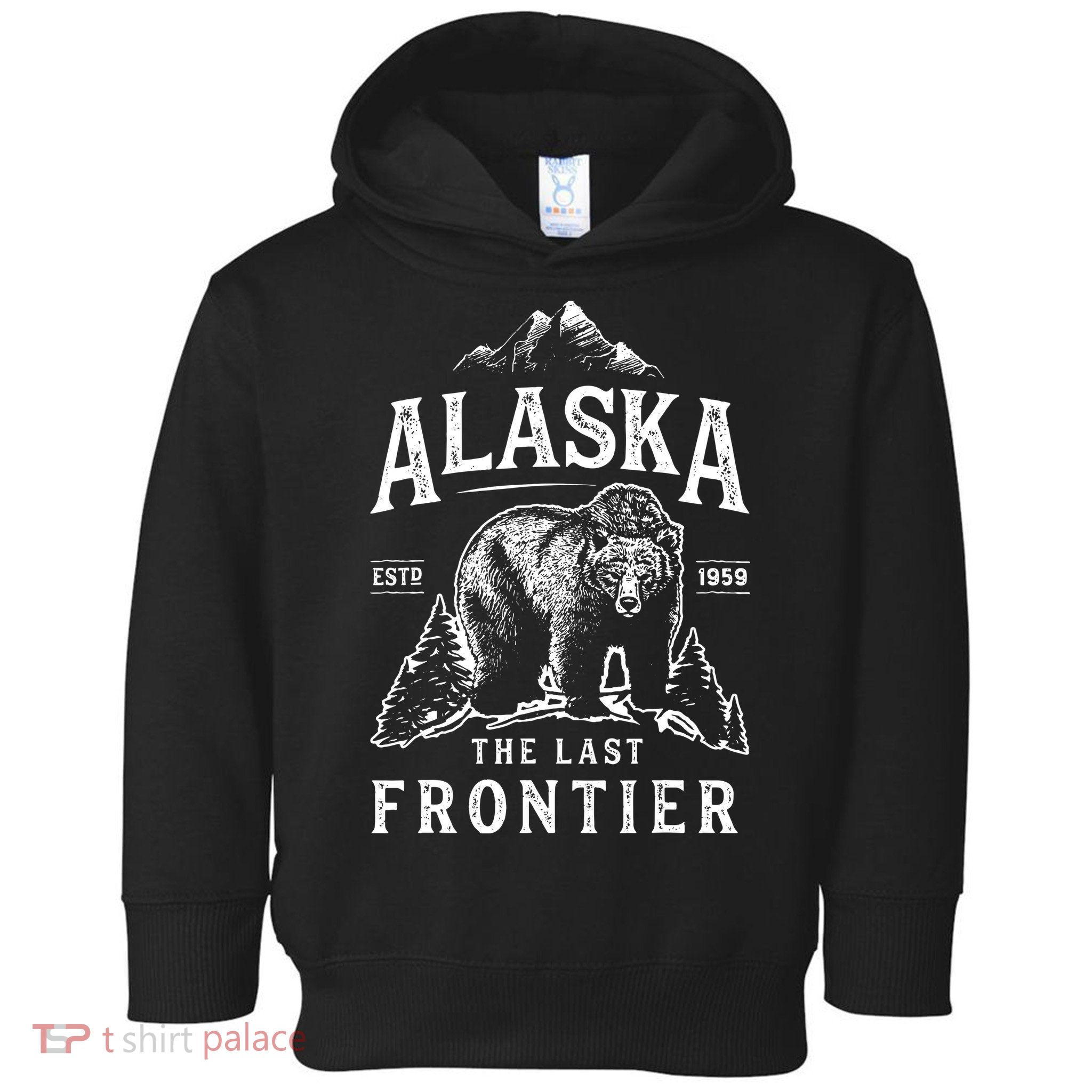 Alaska The Last Frontier Bear Home Toddler Hoodie