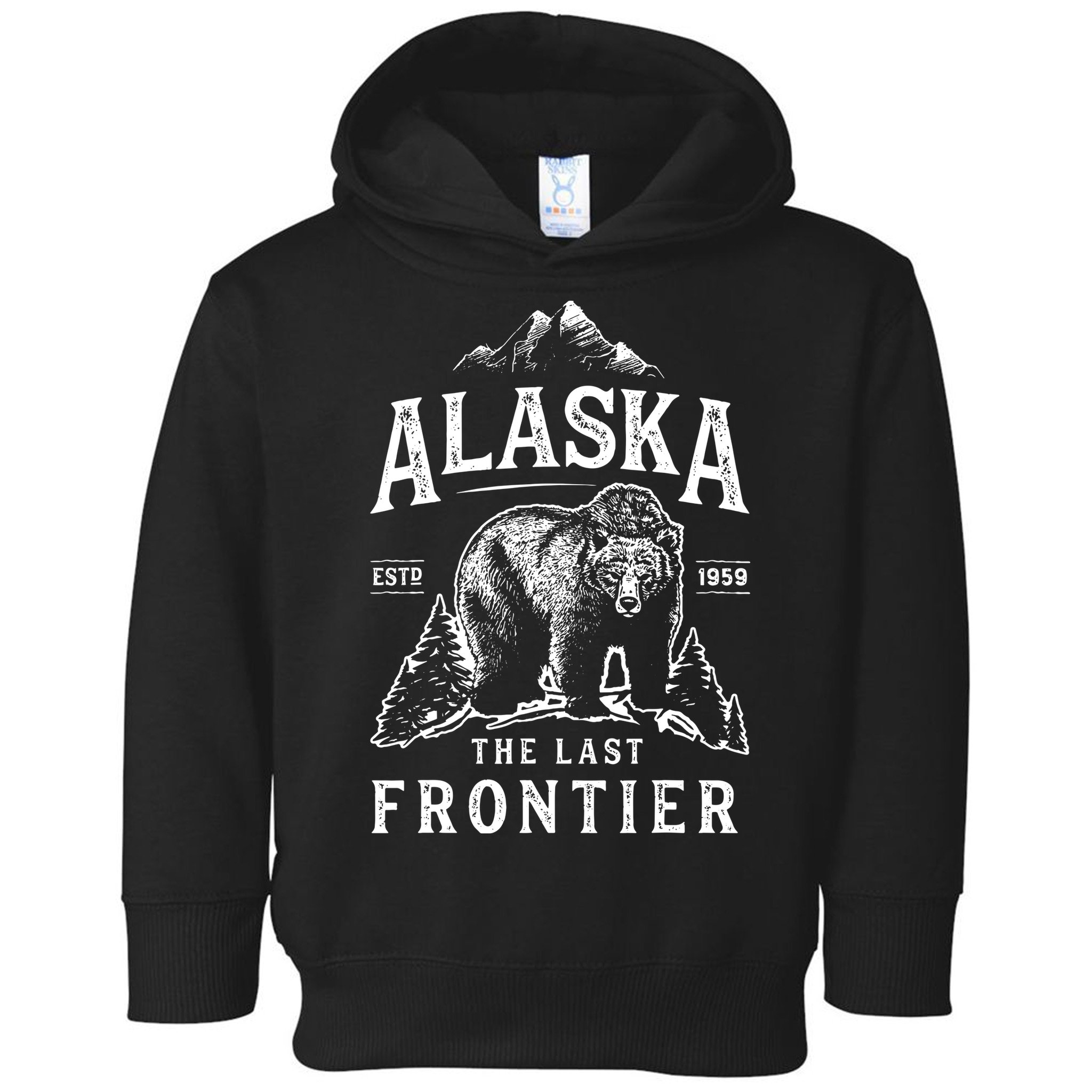 Alaska The Last Frontier Bear Home Toddler Hoodie