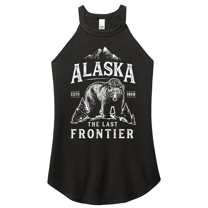 Alaska The Last Frontier Bear Home Women's Perfect Tri Rocker Tank