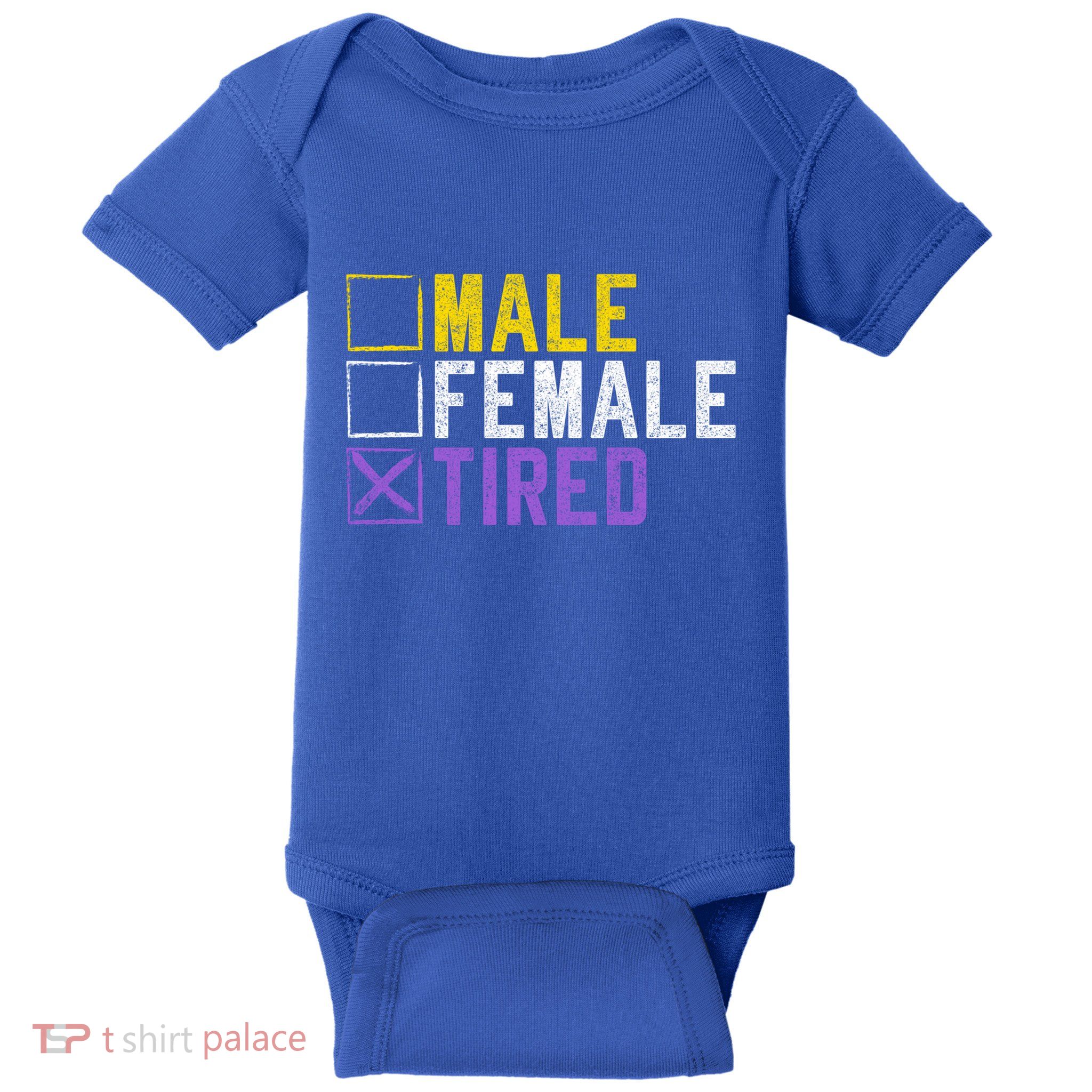 Asexual Transexual Lgbt Pride Gift Tired Non Binary Gift Baby Bodysuit