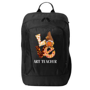 Art Teacher Love Autumn Fall Gnome For Teachers Gift City Backpack