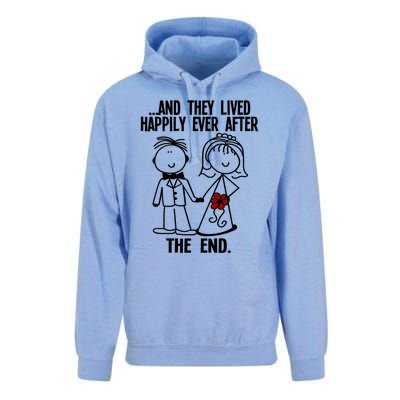 And They Lived Happily Ever After The End Funny Marriage Gift Unisex Surf Hoodie