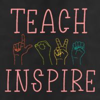 Asl Teach Love Inspire Sign Language Teacher Adult Drive Performance Visor