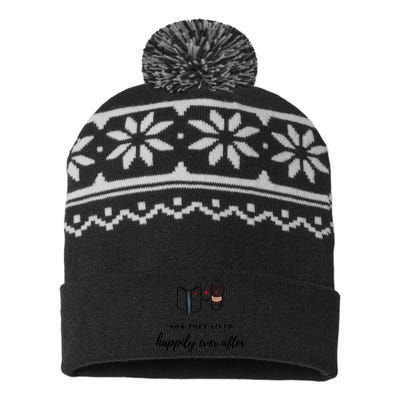 And They Lived Happily Ever After (Dark Theme Color) Gift USA-Made Snowflake Beanie