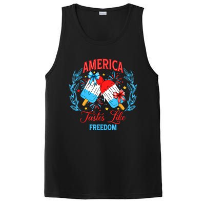 America Tastes Like Freedom 4th Of July PosiCharge Competitor Tank