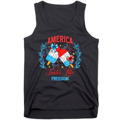 America Tastes Like Freedom 4th Of July Tank Top