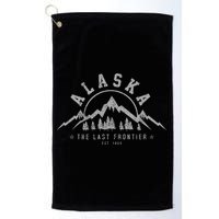 Alaska The Last Frontier Est. 1959 Mountains Nature Golf Towel