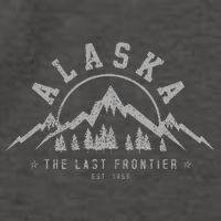 Alaska The Last Frontier Est. 1959 Mountains Nature Vector Backpack