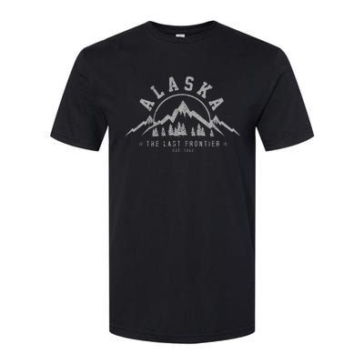 Alaska The Last Frontier Est. 1959 Mountains Nature Softstyle CVC T-Shirt