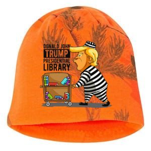 Anti Trump Library Funny Grey Classic Fit Crew Neck Short Sleeve Impeach Trump Kati - Camo Knit Beanie