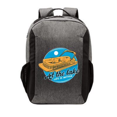 At The Lake Life Is Better Pontoon Vector Backpack