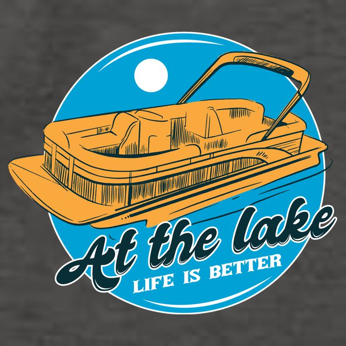At The Lake Life Is Better Pontoon Vector Backpack