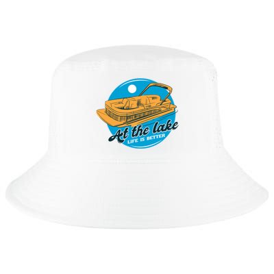 At The Lake Life Is Better Pontoon Cool Comfort Performance Bucket Hat