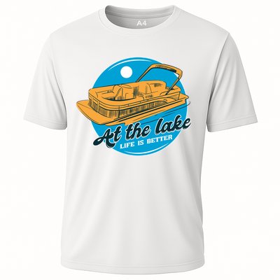 At The Lake Life Is Better Pontoon Performance Shirt