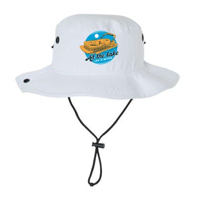 At The Lake Life Is Better Pontoon Bucket Hat