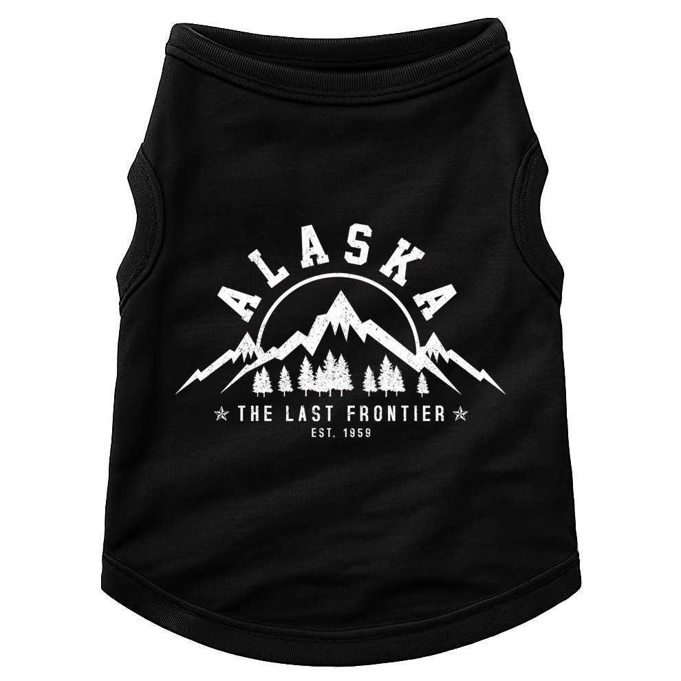Alaska The Last Frontier Est 1959 Mountains Nature Gift Doggie Tank