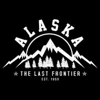 Alaska The Last Frontier Est 1959 Mountains Nature Gift Flatbill Hat