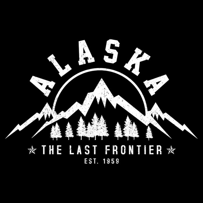 Alaska The Last Frontier Est 1959 Mountains Nature Gift Flatbill Hat