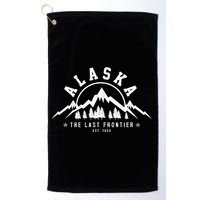 Alaska The Last Frontier Est 1959 Mountains Nature Gift Golf Towel