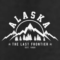 Alaska The Last Frontier Est 1959 Mountains Nature Gift Golf Towel