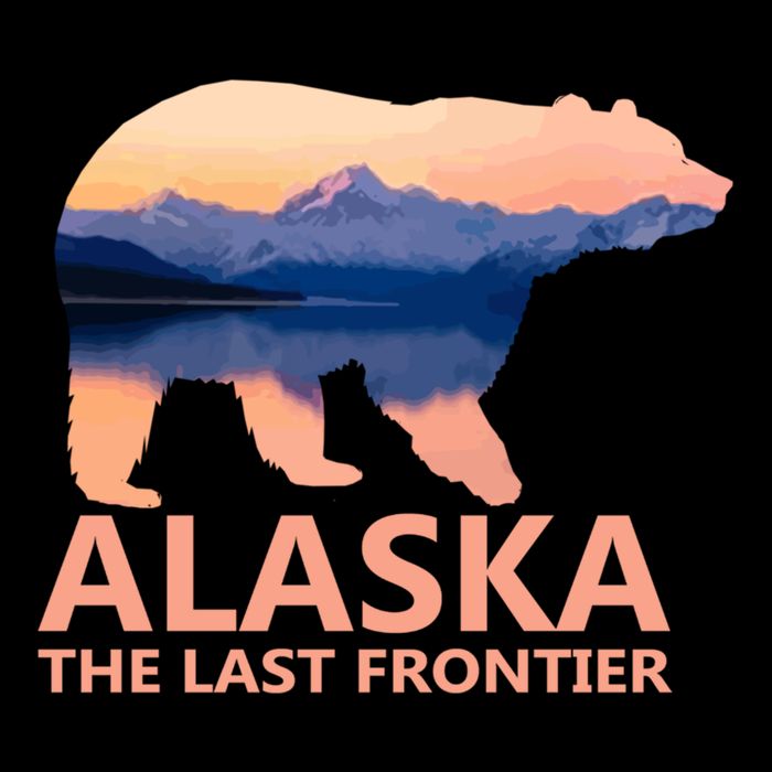 Alaska The Last Frontier Grizzly Bear Lake Gift Funny Gift Cooling Performance Crew T-Shirt