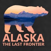 Alaska The Last Frontier Grizzly Bear Lake Gift Funny Gift Beanie