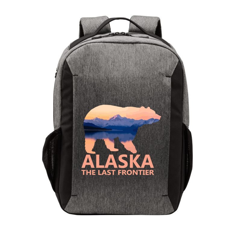 Alaska The Last Frontier Grizzly Bear Lake Gift Funny Gift Vector Backpack
