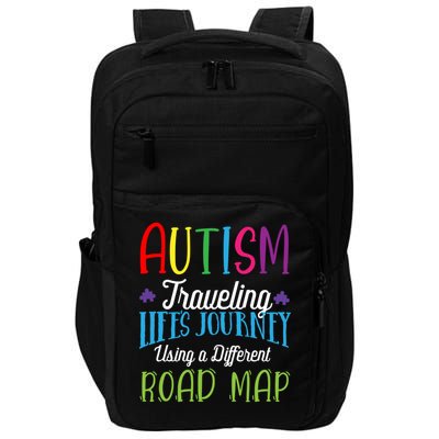Autism Traveling Life's Journey Using A Different Road Map Gift Impact Tech Backpack
