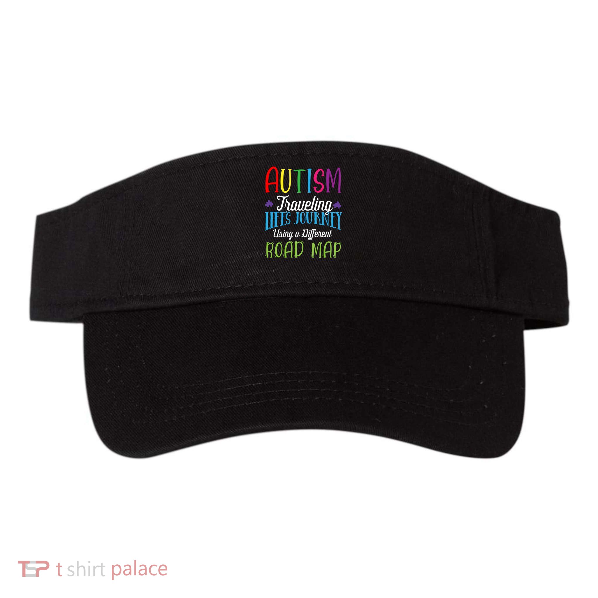 Autism Traveling Life's Journey Using A Different Road Map Gift Visor