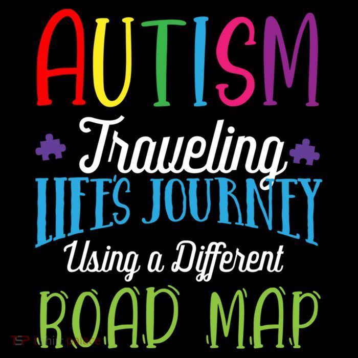 Autism Traveling Life's Journey Using A Different Road Map Gift Short Acrylic Beanie