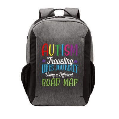 Autism Traveling Life's Journey Using A Different Road Map Gift Vector Backpack