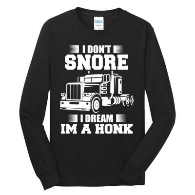 Awesome Trucker Lorry 18 Wheeler Highway Truck Driver CDL Trailer Tall Long Sleeve T-Shirt