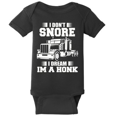 Awesome Trucker Lorry 18 Wheeler Highway Truck Driver CDL Trailer Baby Bodysuit