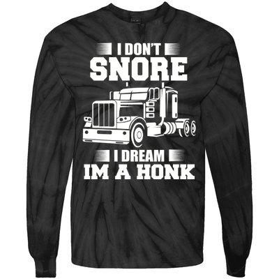 Awesome Trucker Lorry 18 Wheeler Highway Truck Driver CDL Trailer Tie-Dye Long Sleeve Shirt