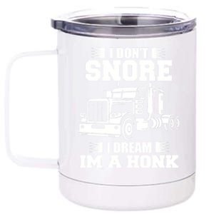 Awesome Trucker Lorry 18 Wheeler Highway Truck Driver CDL Trailer 12 oz Stainless Steel Tumbler Cup